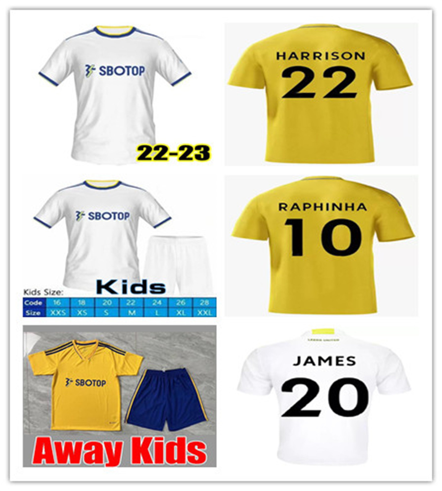 22 23 soccer jersey 2022 2023 home football shirt FIRPO BAMFORD DIEGO LEEDS RODRIGO Leeds Unitedes men kids kits uniform, 22/23 home
22 23 soccer jersey 2022 2023 home football shirt FIRPO BAMFORD DIEGO LEEDS RODRIGO Leeds Unitedes men kids kits uniform, 22/23 home