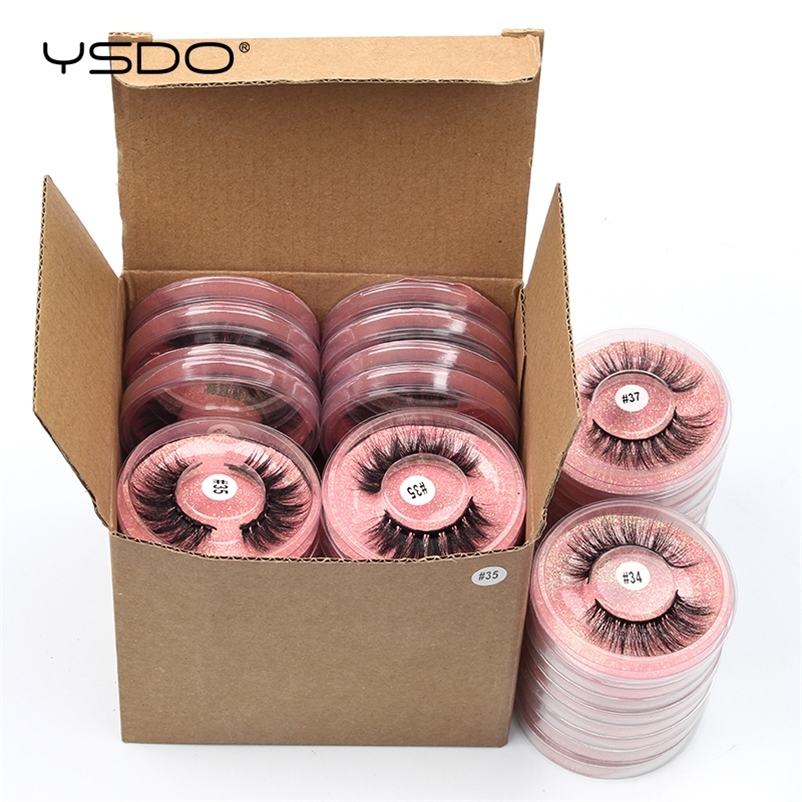 YSDO Mink Lashes Wholesale 4/20/30/50/100 Pcs 3D Mink Eyelashes Thick Fake Lashes Makeup Natural False Eyelashes In Bulk Cilios 220616