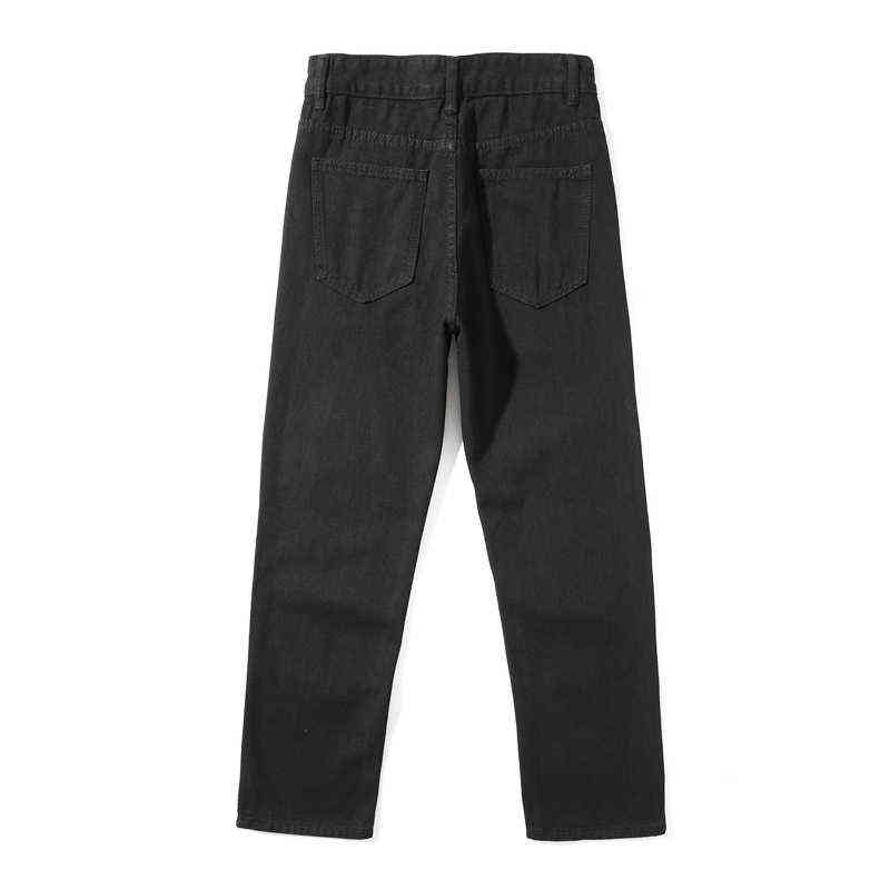 Men Skeleton Printed Jeans Pants Mens High Street Wide Legs Straight Loose Hip Hop Harem Jeans Young Casual Denim Pants Overalls G220415