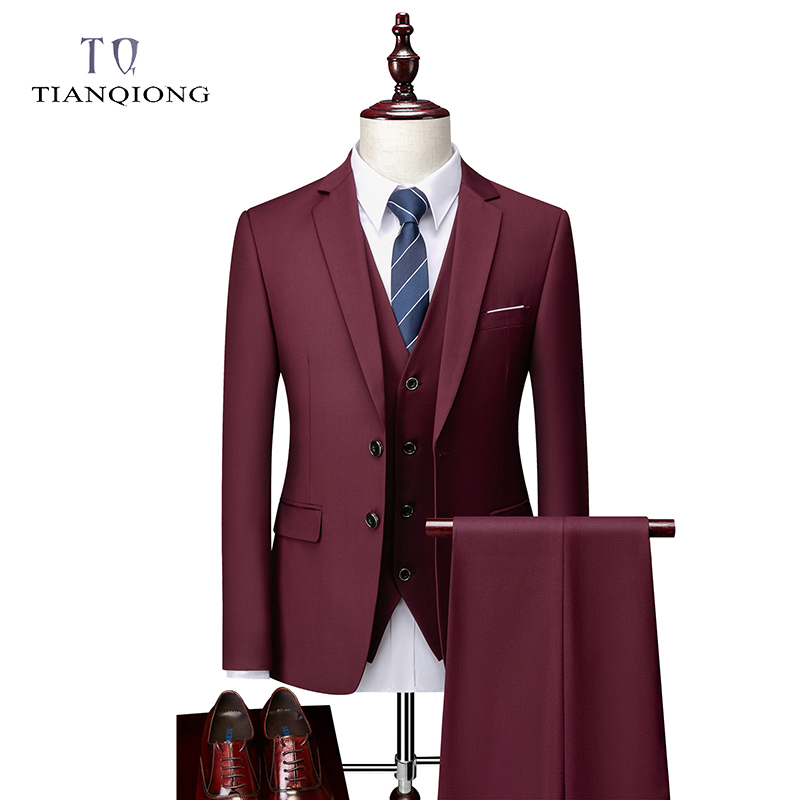 Men's Suits Blazers Men Spring and Autumn High Quality Custom Business Three piece Slim Large Size Multi color Two button 220826, Burgundy
Men's Suits Blazers Men Spring and Autumn High Quality Custom Business Three piece Slim Large Size Multi color Two button 220826, Burgundy