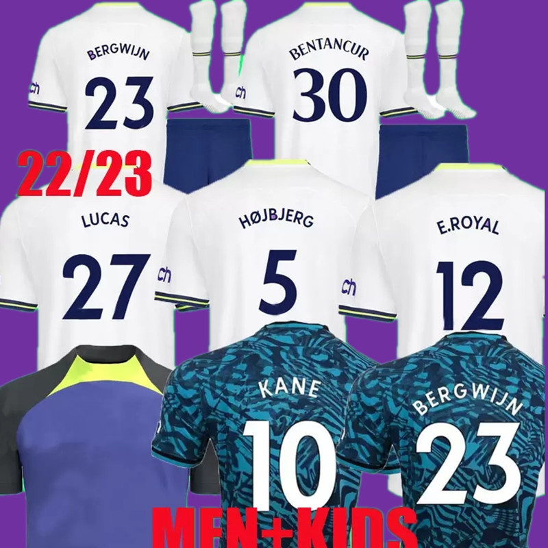 22 23 KANE SON KULUSEVSKI PERISIC Soccer Jerseys Tottenham home HOJBJERG colorful 2022 2023 LUCAS BERGWIJN Third Football kit shirt BRYAN purple tops Men kids sets, White
22 23 KANE SON KULUSEVSKI PERISIC Soccer Jerseys Tottenham home HOJBJERG colorful 2022 2023 LUCAS BERGWIJN Third Football kit shirt BRYAN purple tops Men kids sets, White