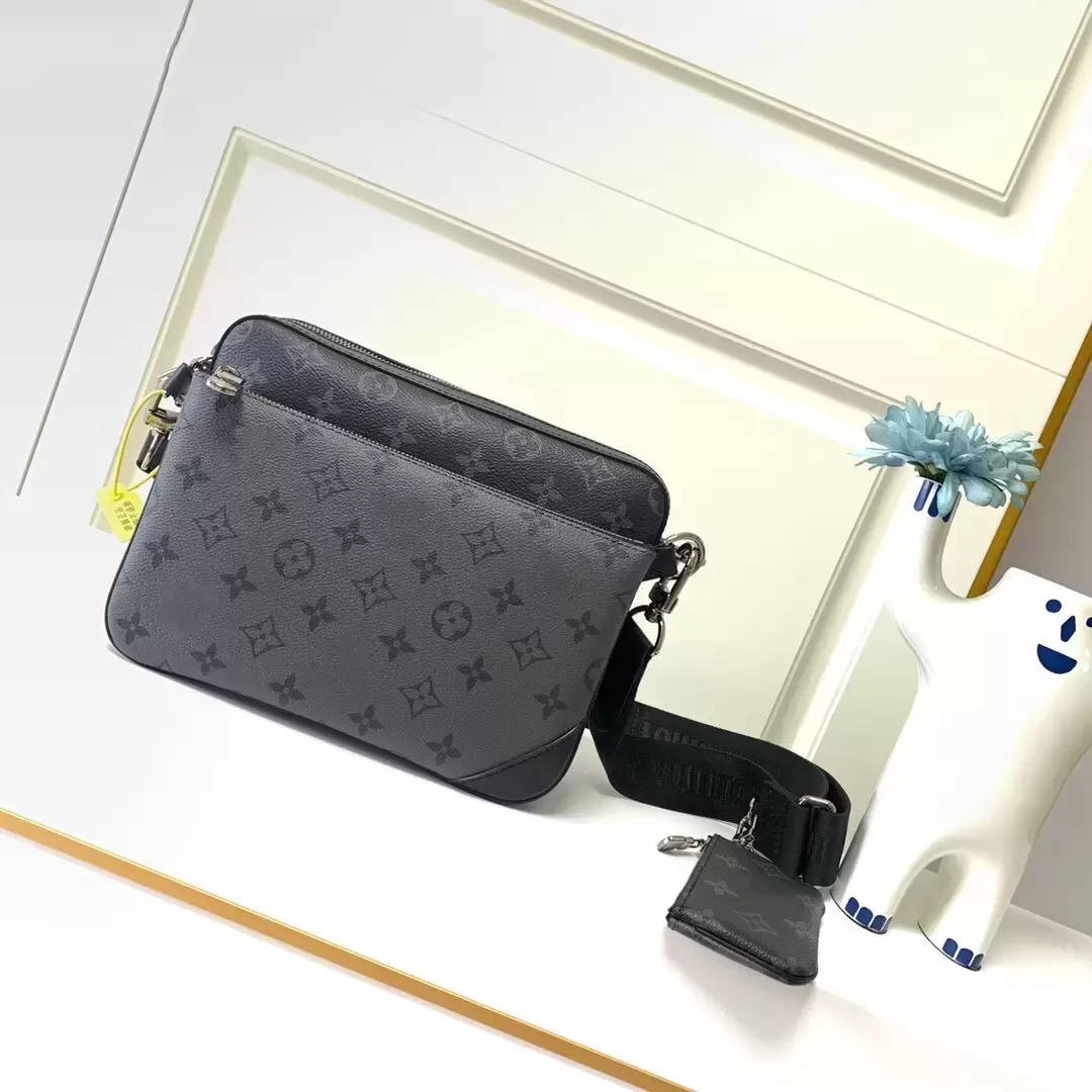 GGs LOUISS VUTTONS LVs YSLs Designer crossbody bag men shoulder bags trio messenger bag Leather Clutch Wallet Purses 3 piece/set high quality, Black
GGs LOUISS VUTTONS LVs YSLs Designer crossbody bag men shoulder bags trio messenger bag Leather Clutch Wallet Purses 3 piece/set high quality, Black