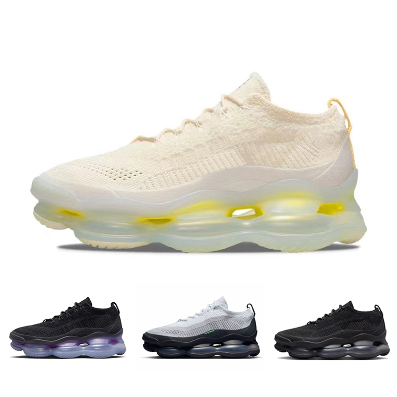 2022 Newest Scorpion Mens running shoes Knit MeshTriple Black Phantom Wolf Grey Light Cream Lemon women trainers Men sports Sneakers OG Quality 36-45