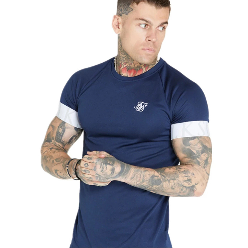 Sik Silk T Shirt Summer Short Sleeve Compression Tshirt Mesh Tops Tee Male Clothing Casual Fashion Tshirts Men 220629