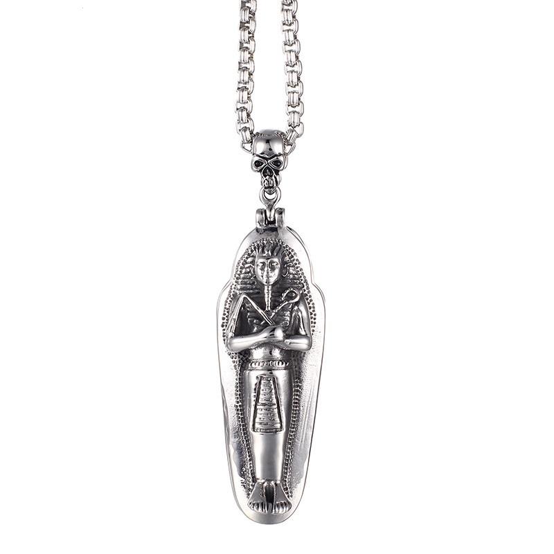 Pendant Necklaces Mysterious Exaggerated Men's Stainless Steel Mummy Return Retro Creative Titanium JewelryPendant
Pendant Necklaces Mysterious Exaggerated Men's Stainless Steel Mummy Return Retro Creative Titanium JewelryPendant