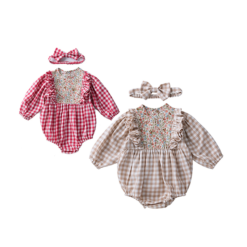 Baby Girl Cotton Romper Clothing Sets 0-36 Month Newborn Infant Designer Plaid Rompers Baby Long Sleeve Floral Style Skirt, Khaki
Baby Girl Cotton Romper Clothing Sets 0-36 Month Newborn Infant Designer Plaid Rompers Baby Long Sleeve Floral Style Skirt, Khaki