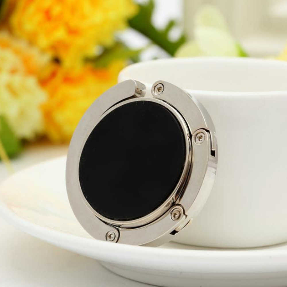 Wholesale Blank DIY Foldable Handbag Hanger Bag Purse Hanger Folding Hook Holder For Restaurant Table