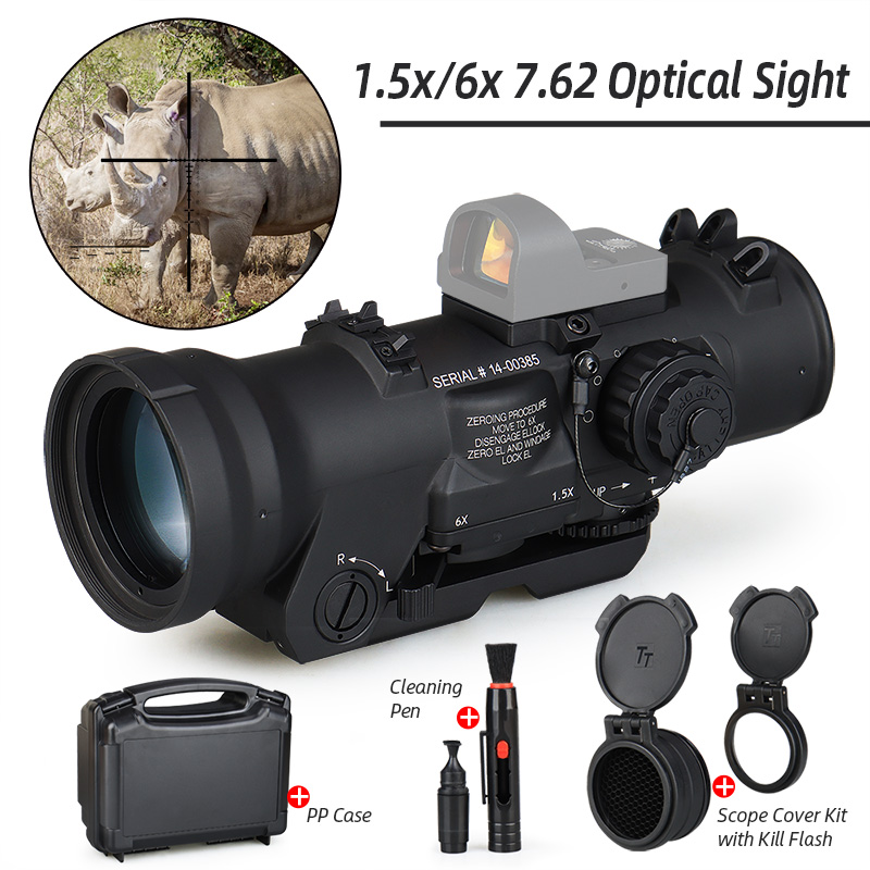PPT Hunting Scopes 1.5x 6x Zoom Optical Sight For Hunting Red Dot Illumination 1913 Picatinny rail compatible CL1-0409
PPT Hunting Scopes 1.5x 6x Zoom Optical Sight For Hunting Red Dot Illumination 1913 Picatinny rail compatible CL1-0409