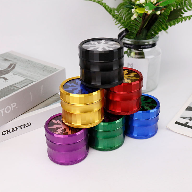 Tobacco Smoking Herb Grinders new arrival 4 parts Aluminium Alloy material dia 63mm Collect waist eight teeth have 6 colors With Clear Top Window Lighting Grinder
Tobacco Smoking Herb Grinders new arrival 4 parts Aluminium Alloy material dia 63mm Collect waist eight teeth have 6 colors With Clear Top Window Lighting Grinder