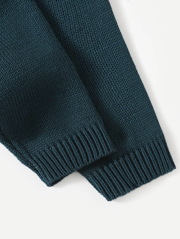 Toddler Boys Two Tone Pocket Patched Sweater SHE01