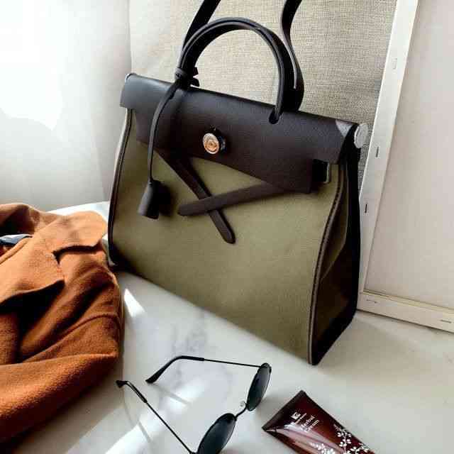 Herbag 31 Purchasing Inner Liner Vintage Lady Platinum Canvas Bag With keiiy bags, Army green
Herbag 31 Purchasing Inner Liner Vintage Lady Platinum Canvas Bag With keiiy bags, Army green