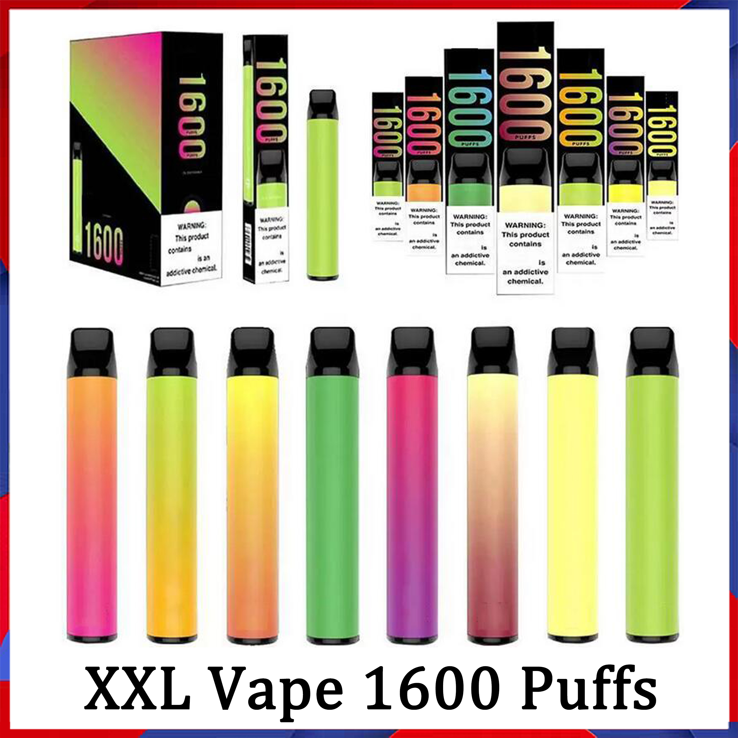 E Cigarettes P1600 XXL Disposable Vapes Pod Device 1600 Puffs 36 Colors 1000mah Battery 6.5ml Tank PK BangXXL Air Bar Plus Kits Stick Portable Vape Hyppe Elux Legend
E Cigarettes P1600 XXL Disposable Vapes Pod Device 1600 Puffs 36 Colors 1000mah Battery 6.5ml Tank PK BangXXL Air Bar Plus Kits Stick Portable Vape Hyppe Elux Legend