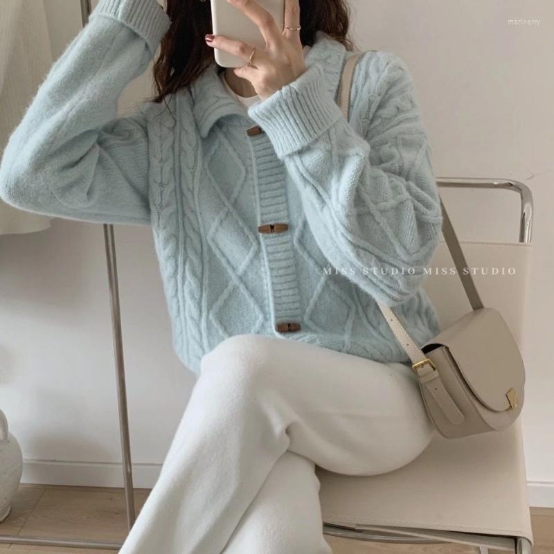 Women's Knits & Tees Spring Autumn Collar Sweater Women Casual Solid Single-breasted Knit Cardigan Jacket Fashion Top Femme 2022 S05Women's, Yellow
Women's Knits & Tees Spring Autumn Collar Sweater Women Casual Solid Single-breasted Knit Cardigan Jacket Fashion Top Femme 2022 S05Women's, Yellow