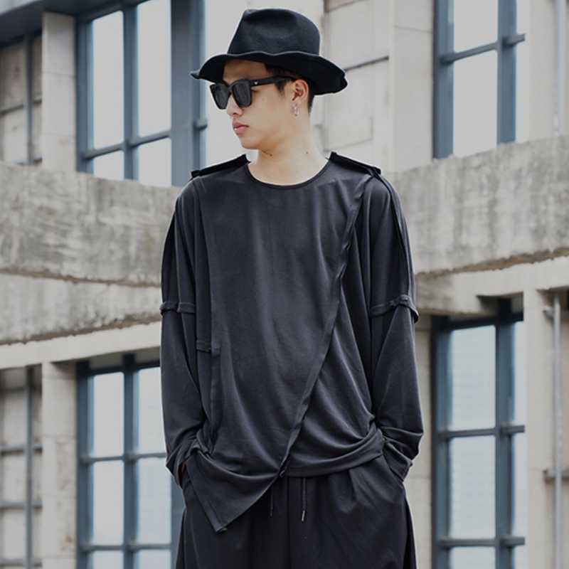 Men's T-Shirts Men's Fashion Personality Hair Stylist T - Shirt Irregular Splicing Design Loose Large Size Long Sleeve ShirtMen's, Black
Men's T-Shirts Men's Fashion Personality Hair Stylist T - Shirt Irregular Splicing Design Loose Large Size Long Sleeve ShirtMen's, Black