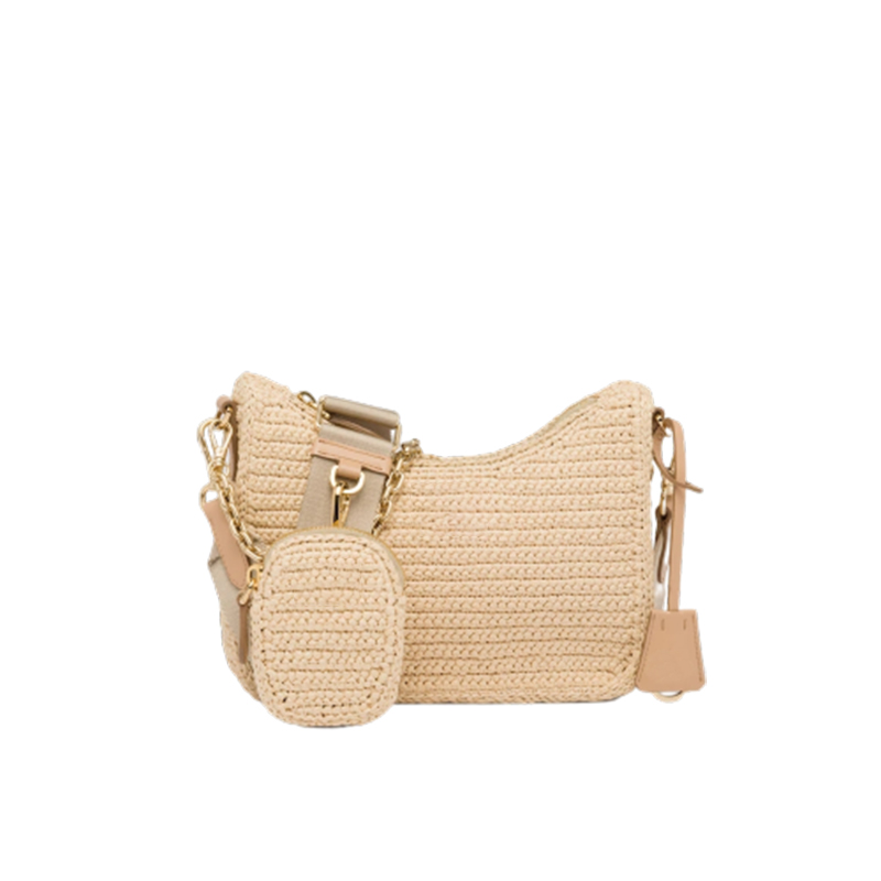 Straw Messenger Bag Nylon Chain Wide Shoulder Strap Purse Fashion Designers Luxurys Bags, Mini:16*10cm
Straw Messenger Bag Nylon Chain Wide Shoulder Strap Purse Fashion Designers Luxurys Bags, Mini:16*10cm