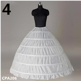 9 Style Wholesale 6 Hoops Bridal Wedding Petticoat Marriage Gauze Skirt Crinoline Underskirt Wedding Accessories Jupon sxjun10