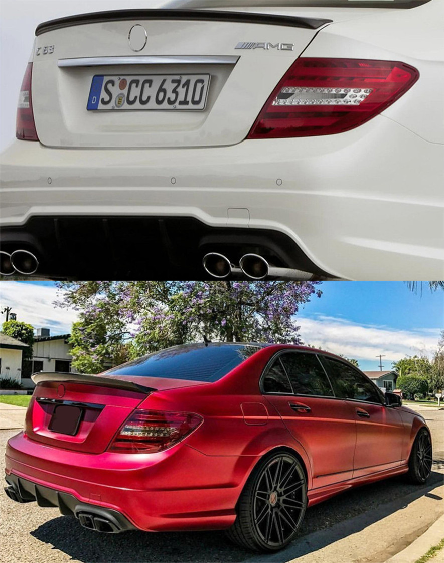 Car Tail Lights For W204 C200 2007-2014 C300 C260 LED Dynamic Turn Signal Lights Brake Reversing Taillights