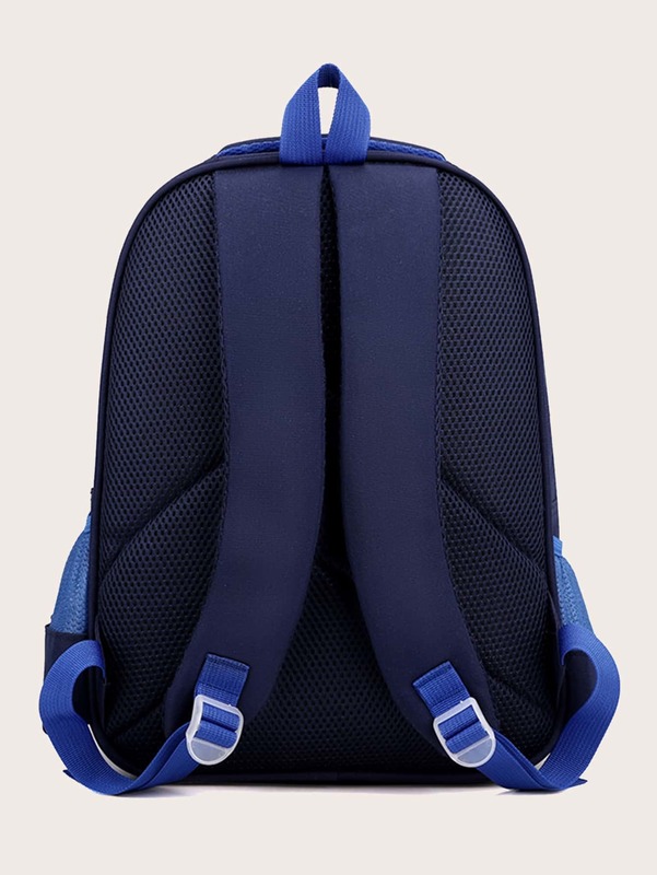 Boys Astronaut & Letter Graphic Functional Backpack SHE