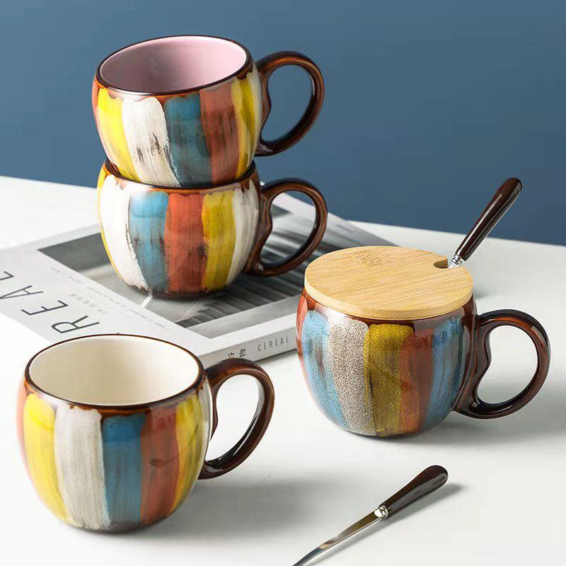 Mugs Collectible Fine Arts Painted Coffee Mug With Spoon Lid Eco Friendly 12Oz Ceramic Handmade Breakfast Tea Milk Cup Home Drinkware, Style c
Mugs Collectible Fine Arts Painted Coffee Mug With Spoon Lid Eco Friendly 12Oz Ceramic Handmade Breakfast Tea Milk Cup Home Drinkware, Style c
