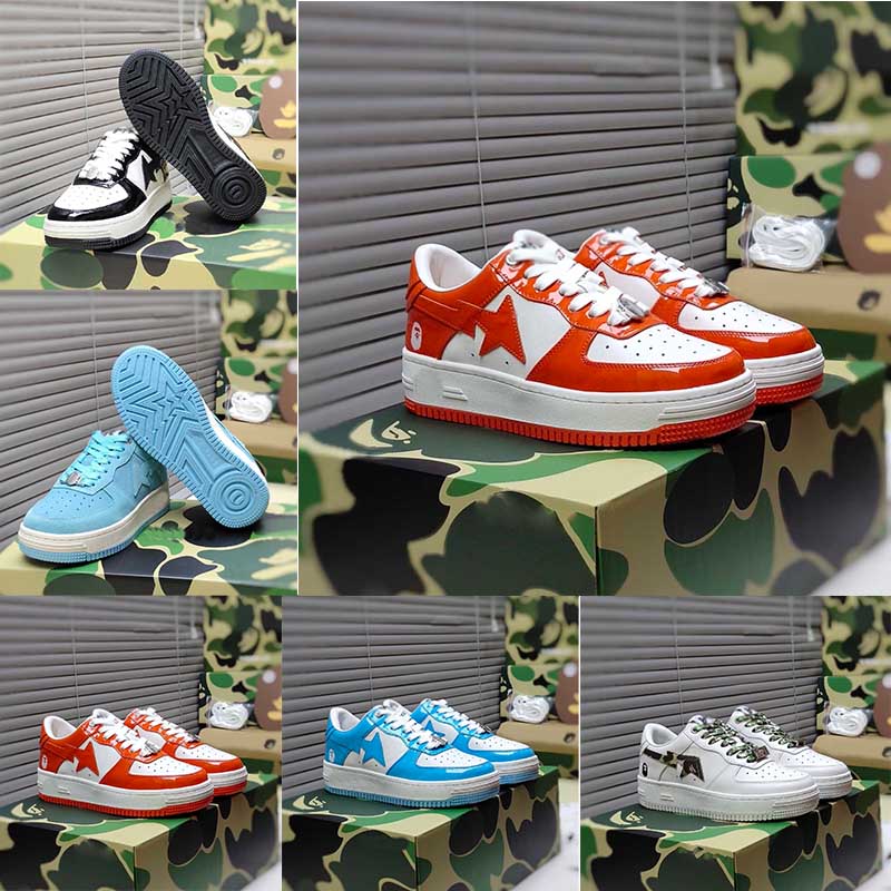 Classic designer camouflage men's casual shoes SK8 bapesta black white green red and orange sneakers bapestas baped Sta platform shoes, Silver
Classic designer camouflage men's casual shoes SK8 bapesta black white green red and orange sneakers bapestas baped Sta platform shoes, Silver