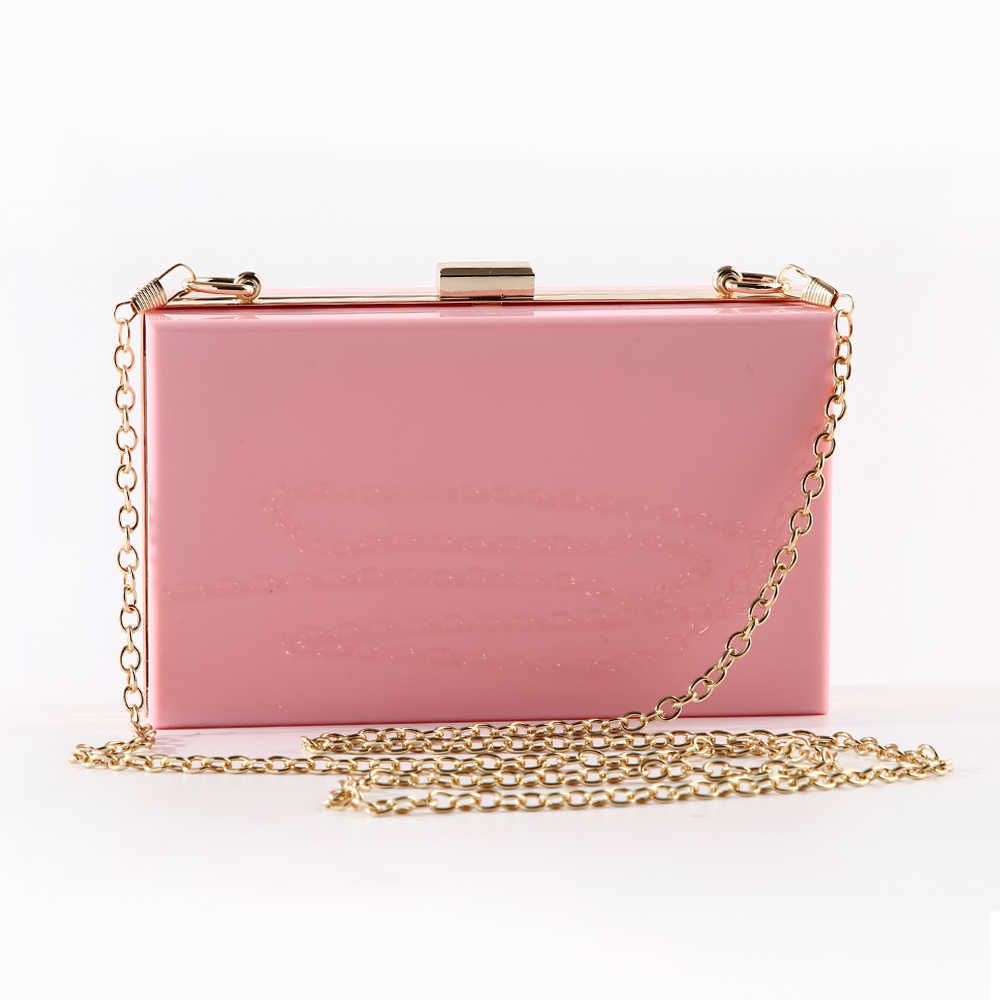 Factory Retaill Whole handmade acrylic evening bag translucent clutch purse for weddingbanquetpartyporm more colors