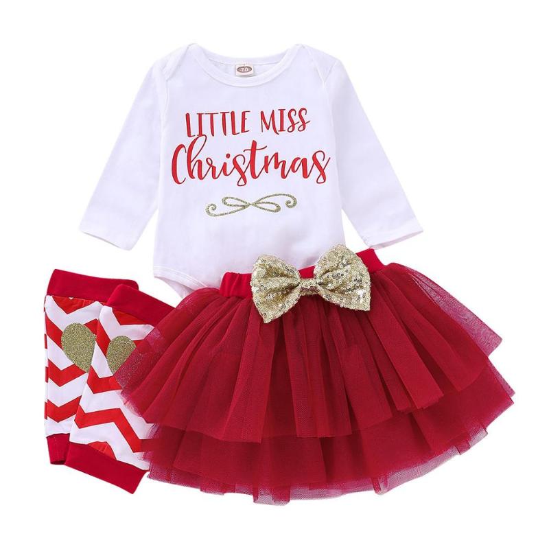 Clothing Sets My First Christmas Baby Girls Clothes 3Piece Bodysuit+Tutu Skirt+Knee Pads Winter Outfits For Born Girft D36, White
Clothing Sets My First Christmas Baby Girls Clothes 3Piece Bodysuit+Tutu Skirt+Knee Pads Winter Outfits For Born Girft D36, White
