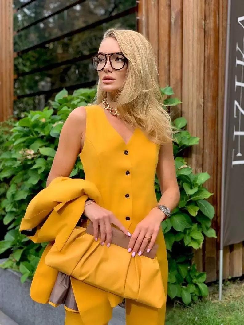 Women's Two Piece Pants Women's Suit Set Three One Button Formal Jacket Coat Top Vest Office Wear WomenWomen's, Black
Women's Two Piece Pants Women's Suit Set Three One Button Formal Jacket Coat Top Vest Office Wear WomenWomen's, Black