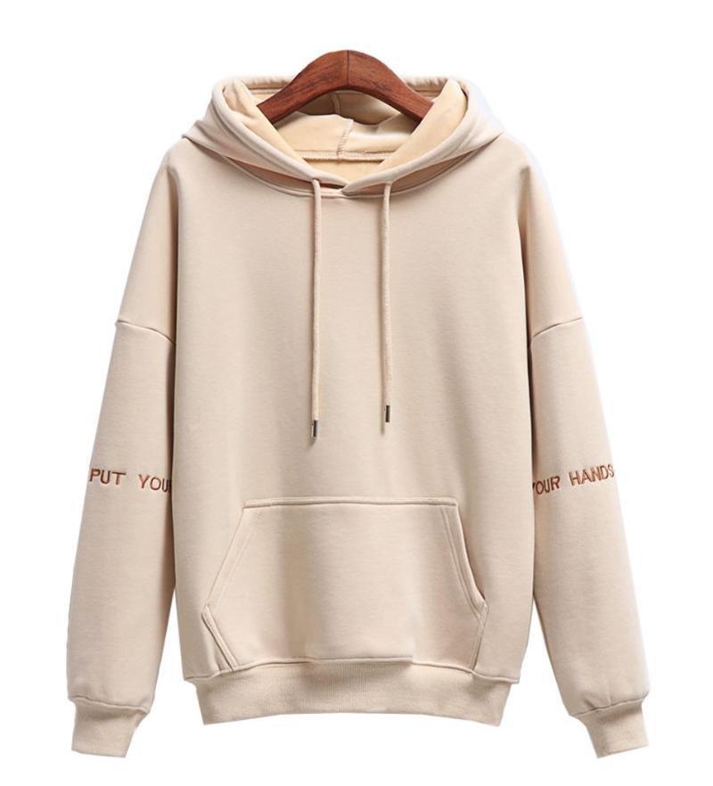 Women's Hoodies & Sweatshirts Korean Fashion Women Winter Autumn Fleece Warm Plus Velet Woman Embroidery Hooded Thicken Female Hoody Tops, Beige-thin
Women's Hoodies & Sweatshirts Korean Fashion Women Winter Autumn Fleece Warm Plus Velet Woman Embroidery Hooded Thicken Female Hoody Tops, Beige-thin