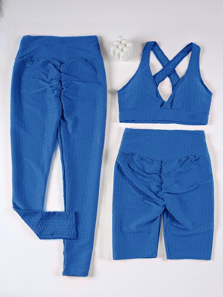 Yoga Outfit 2/3/4Pcs Set Women Fitness Sportswear Sport Push Up Anti Cellulite Gym Sets Workout Stretch Leggings Sports SuitYoga, Gray bra 
Yoga Outfit 2/3/4Pcs Set Women Fitness Sportswear Sport Push Up Anti Cellulite Gym Sets Workout Stretch Leggings Sports SuitYoga, Gray bra