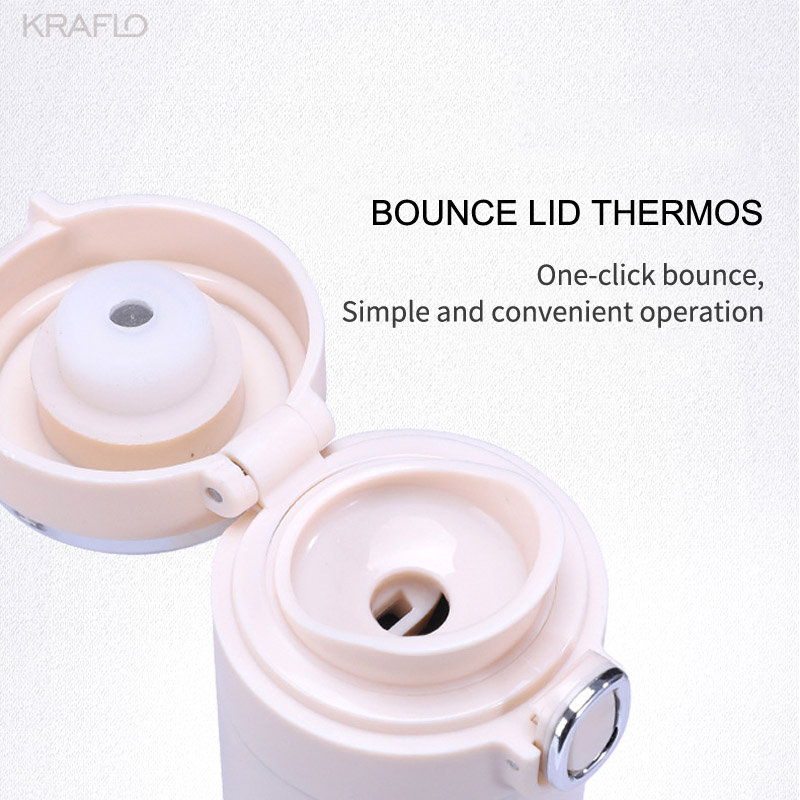 Touch screen temperature Korean Thermos water bottle Big Sell Portable 320ml Stainless Steel Double Wall Insulated Vacuum Thermos Peas Cup For adverti