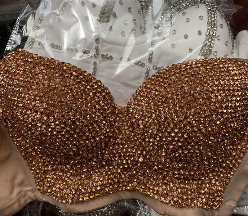 Plus Size High quality Hand-made Pearls Jewel Diamond beading Women's Sexy Bustier Bra Cropped sling Top Vest Bra bling 220322, Pink black bottom
Plus Size High quality Hand-made Pearls Jewel Diamond beading Women's Sexy Bustier Bra Cropped sling Top Vest Bra bling 220322, Pink black bottom