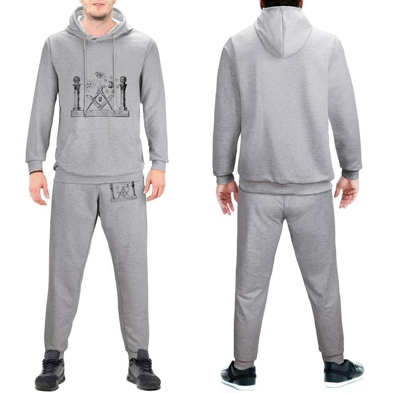 Men's Tracksuits Masonic Symbols Tracksuit Set OF MASONRY Casual Sweatsuits Male Sweatpants And Hoodie Spring, Gray-style
Men's Tracksuits Masonic Symbols Tracksuit Set OF MASONRY Casual Sweatsuits Male Sweatpants And Hoodie Spring, Gray-style