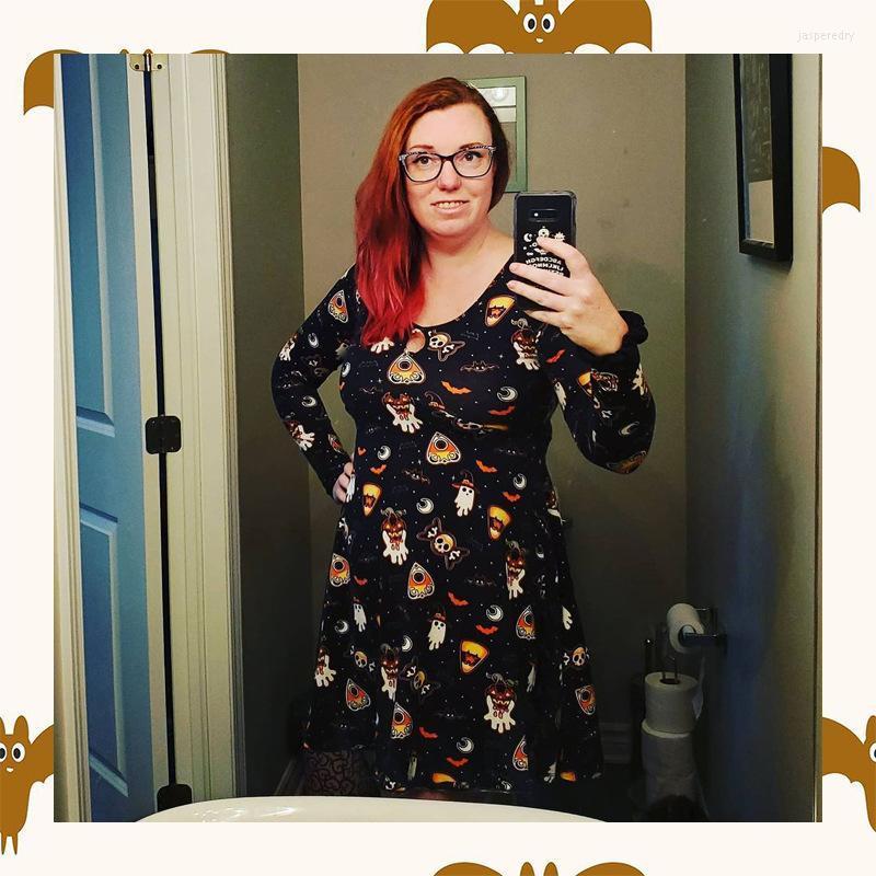 Plus Size Dresses O-neck Slim Dress Printed Long Sleeve Halloween Clothes For Woman Autumn Fashion Clothing Ropa Mujer Talla Grande Jasp22, Black
Plus Size Dresses O-neck Slim Dress Printed Long Sleeve Halloween Clothes For Woman Autumn Fashion Clothing Ropa Mujer Talla Grande Jasp22, Black