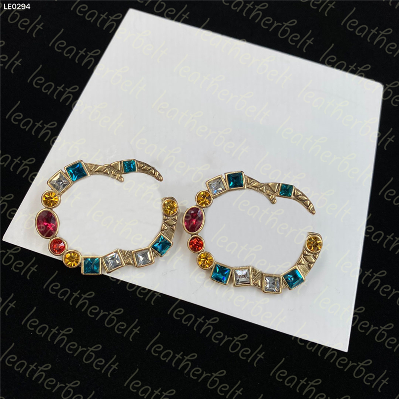 Brand Color Diamond Stud Chic Double Letter Earring Classic Gold Ear Stud For Women Rhinestone Earrings Jewelry Gift
Brand Color Diamond Stud Chic Double Letter Earring Classic Gold Ear Stud For Women Rhinestone Earrings Jewelry Gift
