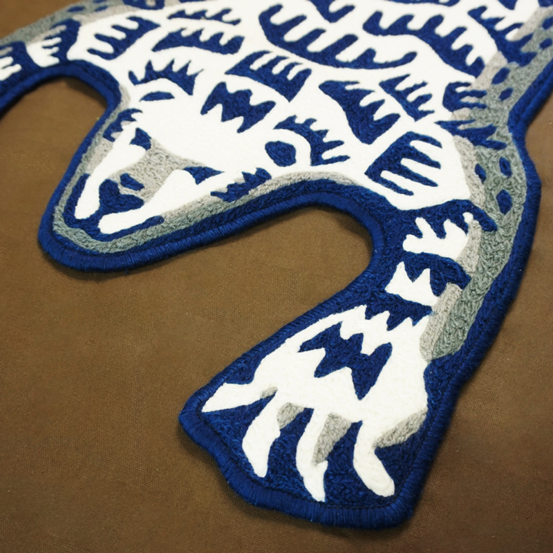 Home Furnishings Artistic Carpet Human Made Classic Polar Bear Shape Rug Parlor Bedroom Playroom Hypebeast Collection Handtufted Trending Floor Mat Su