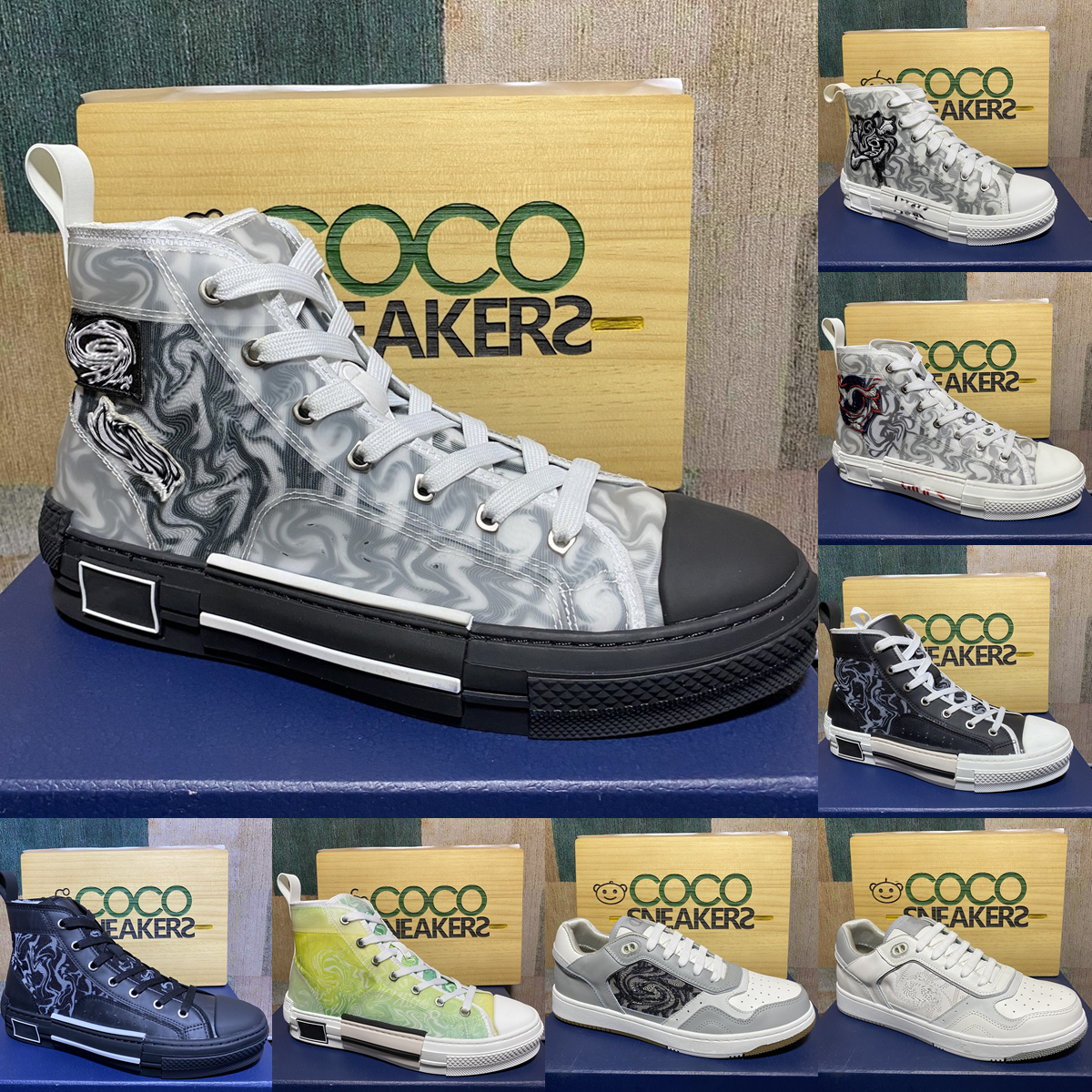 Top Quality Designer B23 Shoes Oblique Technology Trainers Sneakers Men Women Fashion Breathable Outdoor Platform Flat Casual Trainer Sneaker Eur 36-45, Other
Top Quality Designer B23 Shoes Oblique Technology Trainers Sneakers Men Women Fashion Breathable Outdoor Platform Flat Casual Trainer Sneaker Eur 36-45, Other