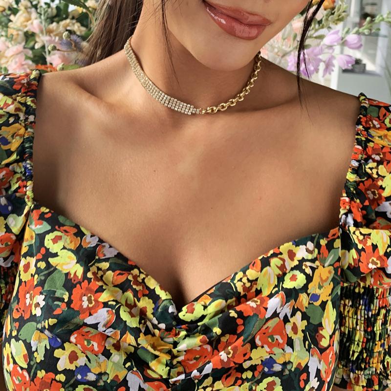 Chokers Luxury Crystal Rhinestone Choker Necklace For Women Gold Color Cuban Link Chain Punk Gothic Neckless Bijoux Femme 2022Chokers
Chokers Luxury Crystal Rhinestone Choker Necklace For Women Gold Color Cuban Link Chain Punk Gothic Neckless Bijoux Femme 2022Chokers