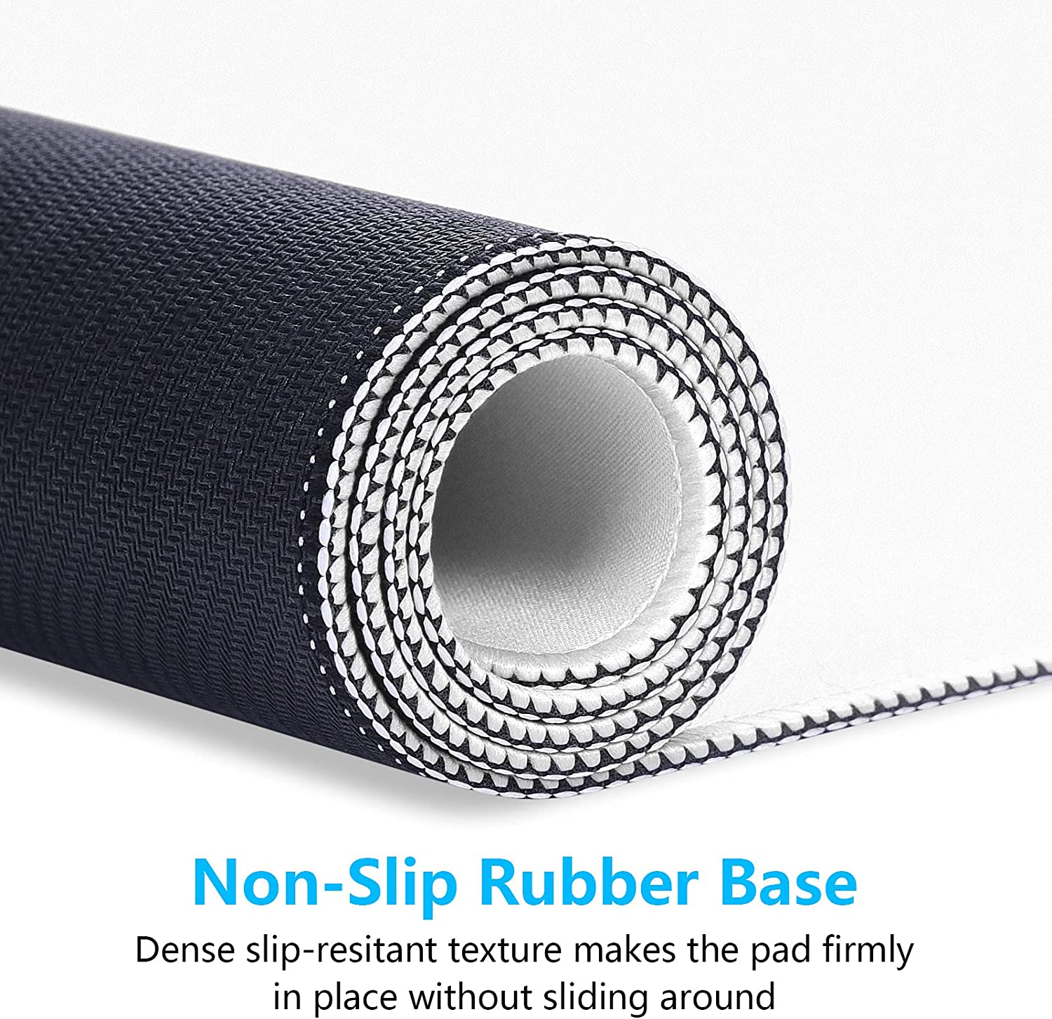 Blank White Mouse Pad with Stitched Edge Sublimation Rectangle Mouse Mat Washable Non-Slip Rubber Base Mousepad big Size