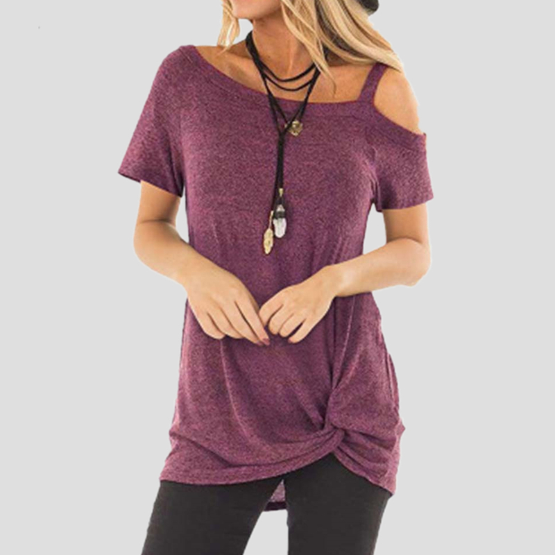 Sexy T Shirt Women Coldshoulder Short Sleeve Summer Tee Shirts Women Clothes Fashion Tie Long Tees Female camiseta 220615, Black
Sexy T Shirt Women Coldshoulder Short Sleeve Summer Tee Shirts Women Clothes Fashion Tie Long Tees Female camiseta 220615, Black