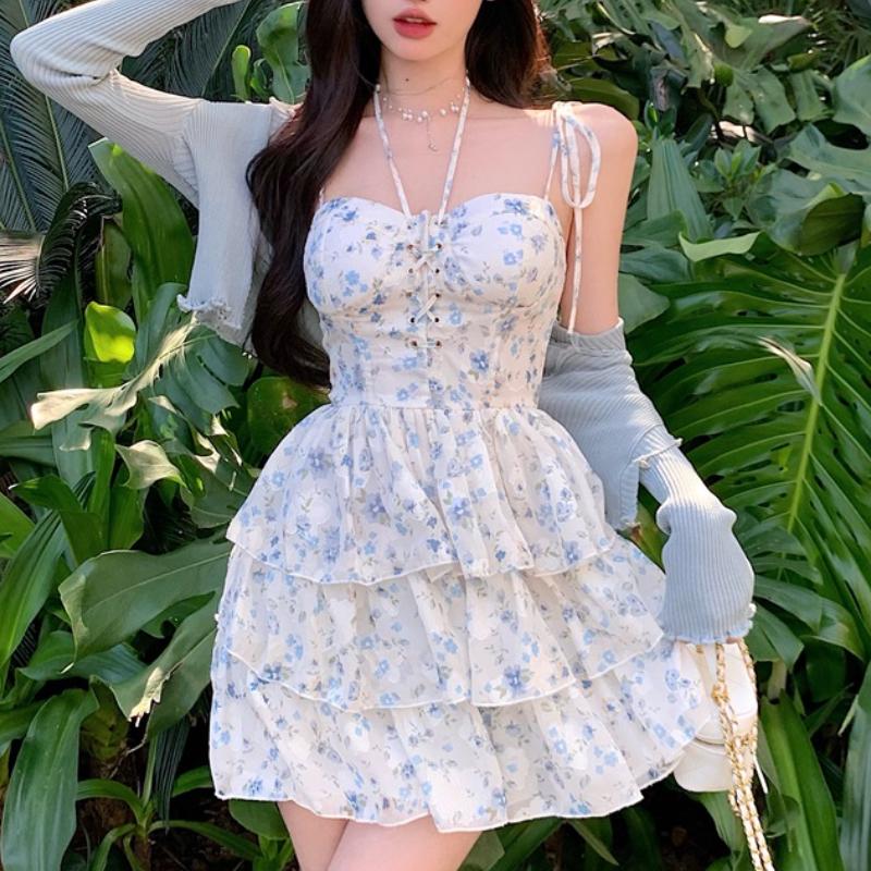Casual Dresses Pure Desire To Hang Neck Suspender Sweet Dress Female French Gentle Floral 2022 Summer Waist Temperament Fluffy Cake DressCas, Cardigan
Casual Dresses Pure Desire To Hang Neck Suspender Sweet Dress Female French Gentle Floral 2022 Summer Waist Temperament Fluffy Cake DressCas, Cardigan