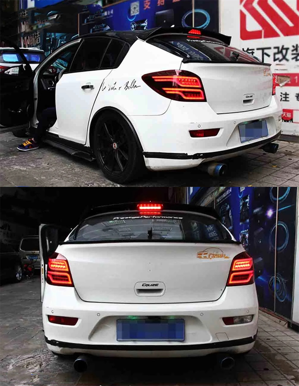 Car Tail Lights For Cruze LED Tail Light 20 09-20 15 Chevrolet Hatchback Rear Fog Brake Turn Signal Lamp