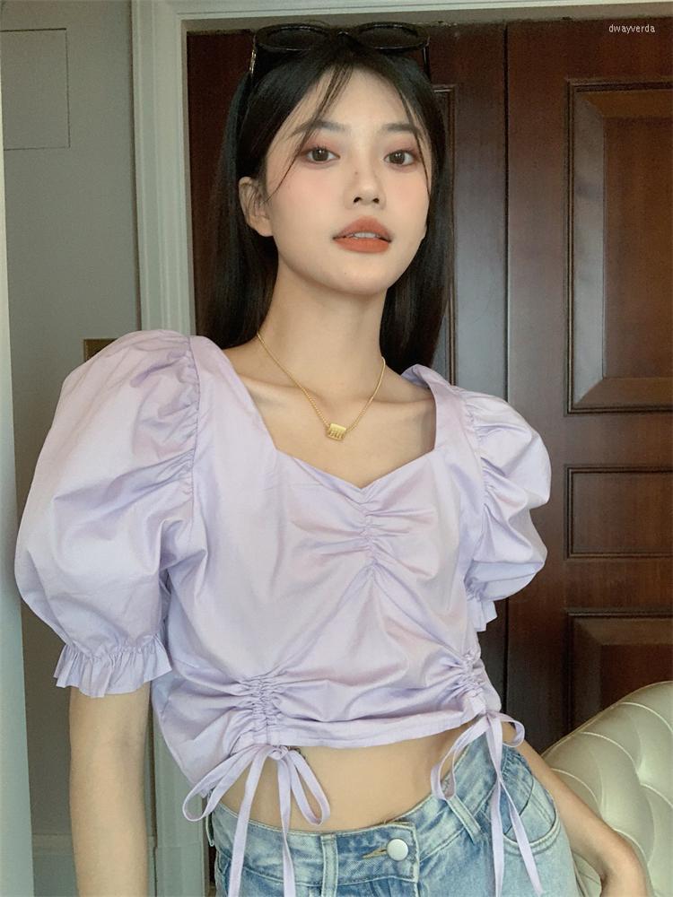 Women's Blouses & Shirts Drawstring Slim Waist Crop Top Womens Summer 2022 Elegant Casual Square Neck Solid All Match MujerWomen's Dway22, White
Women's Blouses & Shirts Drawstring Slim Waist Crop Top Womens Summer 2022 Elegant Casual Square Neck Solid All Match MujerWomen's Dway22, White