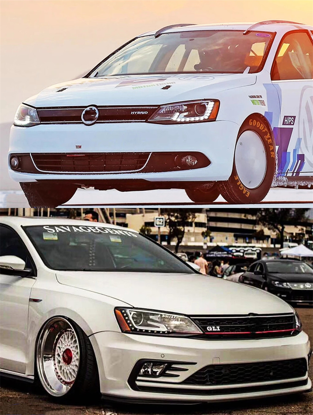 Head Lamp Assemnly For Jetta Sagitar MK6 LED Headlight 2012-18 MK6 DRL Turn Signal High Beam Angel Eye Projector