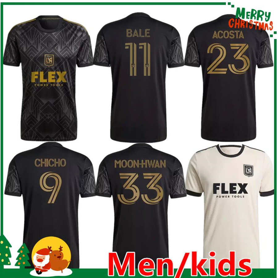 2022 2023 Los Angeles soccer jerseys FC BALE MOON-HWAN VELA ACOSTA Chiellini CHICHO BLACK 22 23 home away football shirts kids kit and Men, New 2022 home
2022 2023 Los Angeles soccer jerseys FC BALE MOON-HWAN VELA ACOSTA Chiellini CHICHO BLACK 22 23 home away football shirts kids kit and Men, New 2022 home