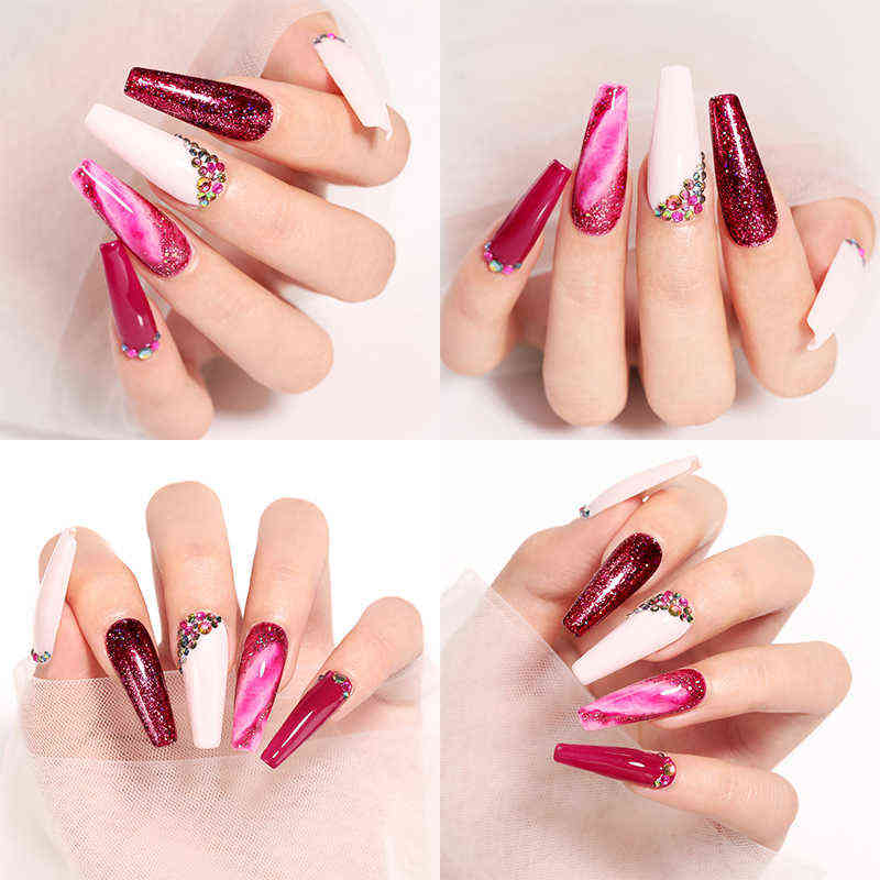 NXY Nail Gel 7 5ml Platinum Uv Polish Colorful Glitter Sequins Varnish Soak Off Led Color Diy 0328