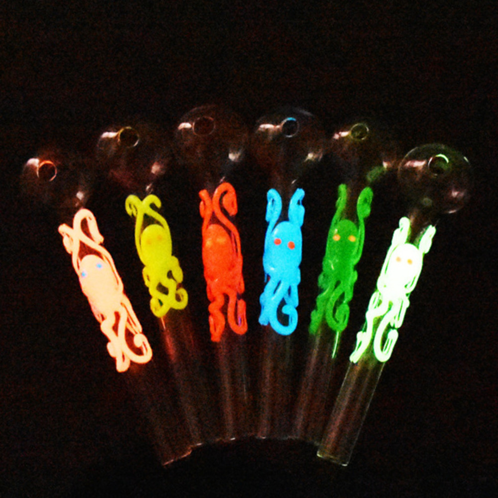 Glow In The Dark Heady Glass Smoke Pipes Spoon Octopus Luminous Hand Pipe Oil Burner Tobacco Pipes Smoking Accessories
Glow In The Dark Heady Glass Smoke Pipes Spoon Octopus Luminous Hand Pipe Oil Burner Tobacco Pipes Smoking Accessories
