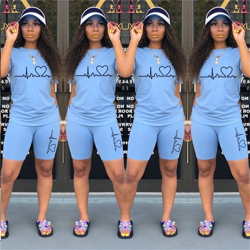 Summer Women Two Piece Set Sportswear T Shirts and Shorts Ladies Casual O Neck Pullover Short Sleeve T Shirt Tracksuit 220616gx, Blue
Summer Women Two Piece Set Sportswear T Shirts and Shorts Ladies Casual O Neck Pullover Short Sleeve T Shirt Tracksuit 220616gx, Blue