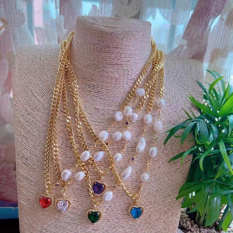 Pendant Necklaces 5Pcs 2022 Trendy Luxury Heart Necklace Metal Pearl Chunky Chain For Women Punk Choker Wedding Jewelry GiftPendant
Pendant Necklaces 5Pcs 2022 Trendy Luxury Heart Necklace Metal Pearl Chunky Chain For Women Punk Choker Wedding Jewelry GiftPendant