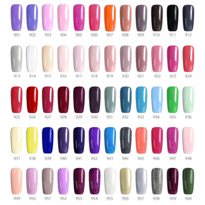NXY Nail Gel Vip Kit Polish Full Coverage 60 Colors Pigment Professional Art Beautiful Long Lasting Varnish 0328