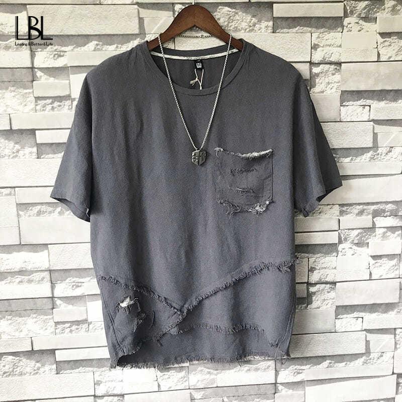 Men's T-Shirts Summer Mens Beggar Hole Cotton Linen T-shirt Loose Round Neck Five-point Sleeve Korean Version Tide Personality Half-sleevedM, Ndx178white
Men's T-Shirts Summer Mens Beggar Hole Cotton Linen T-shirt Loose Round Neck Five-point Sleeve Korean Version Tide Personality Half-sleevedM, Ndx178white